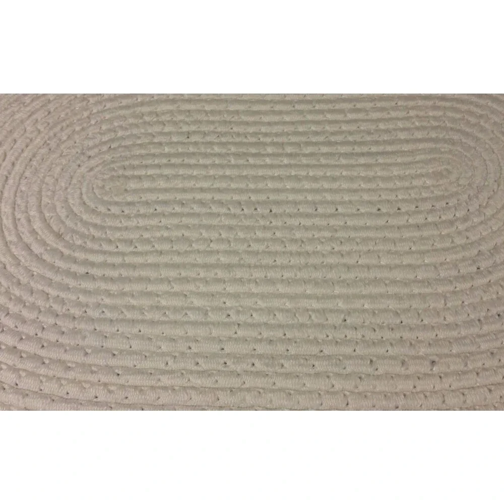 OVAL BRAIDED KITCHEN RUG RED (20
